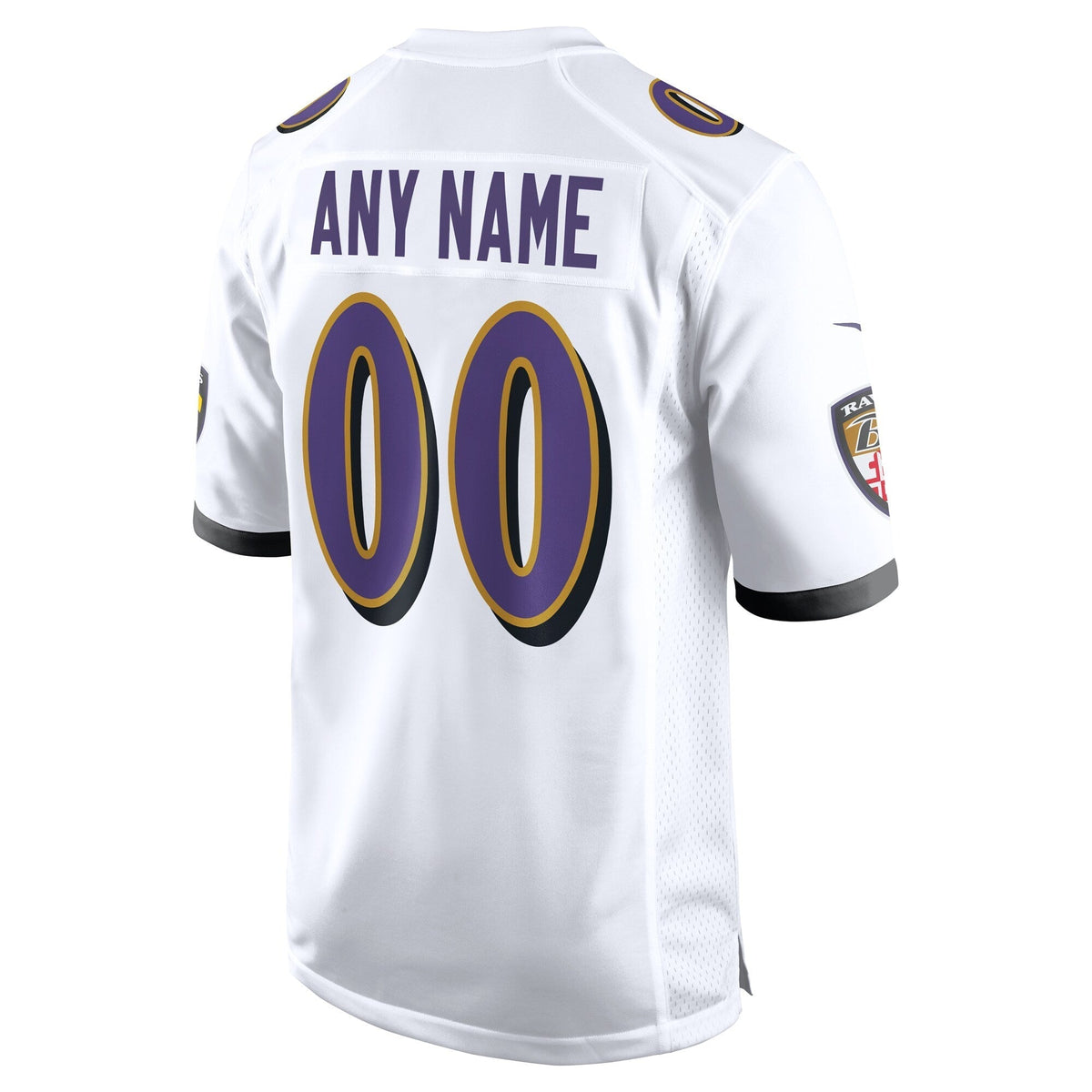 Baltimore Ravens Custom Game Jersey White