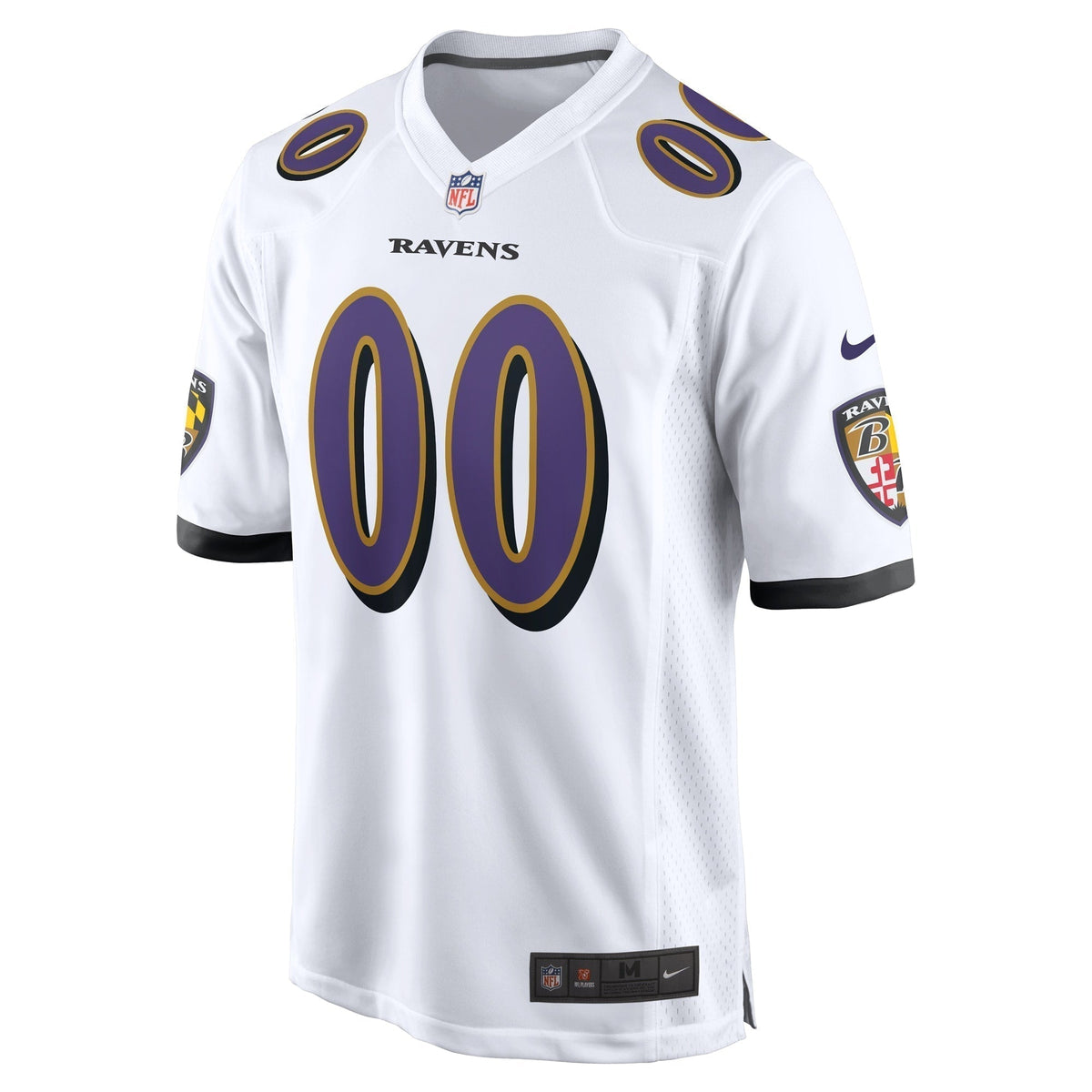 Baltimore Ravens Custom Game Jersey White
