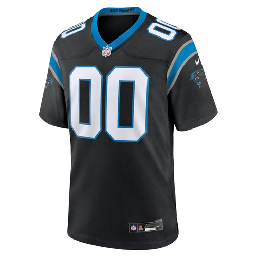 Carolina Panthers Custom Game Jersey Black