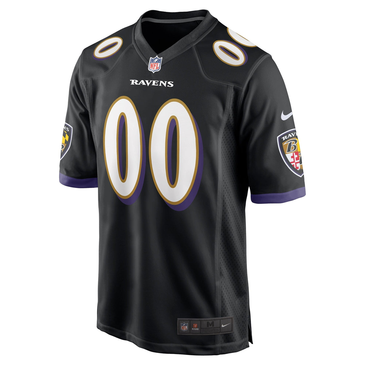Baltimore Ravens Alternate Custom Game Jersey Black