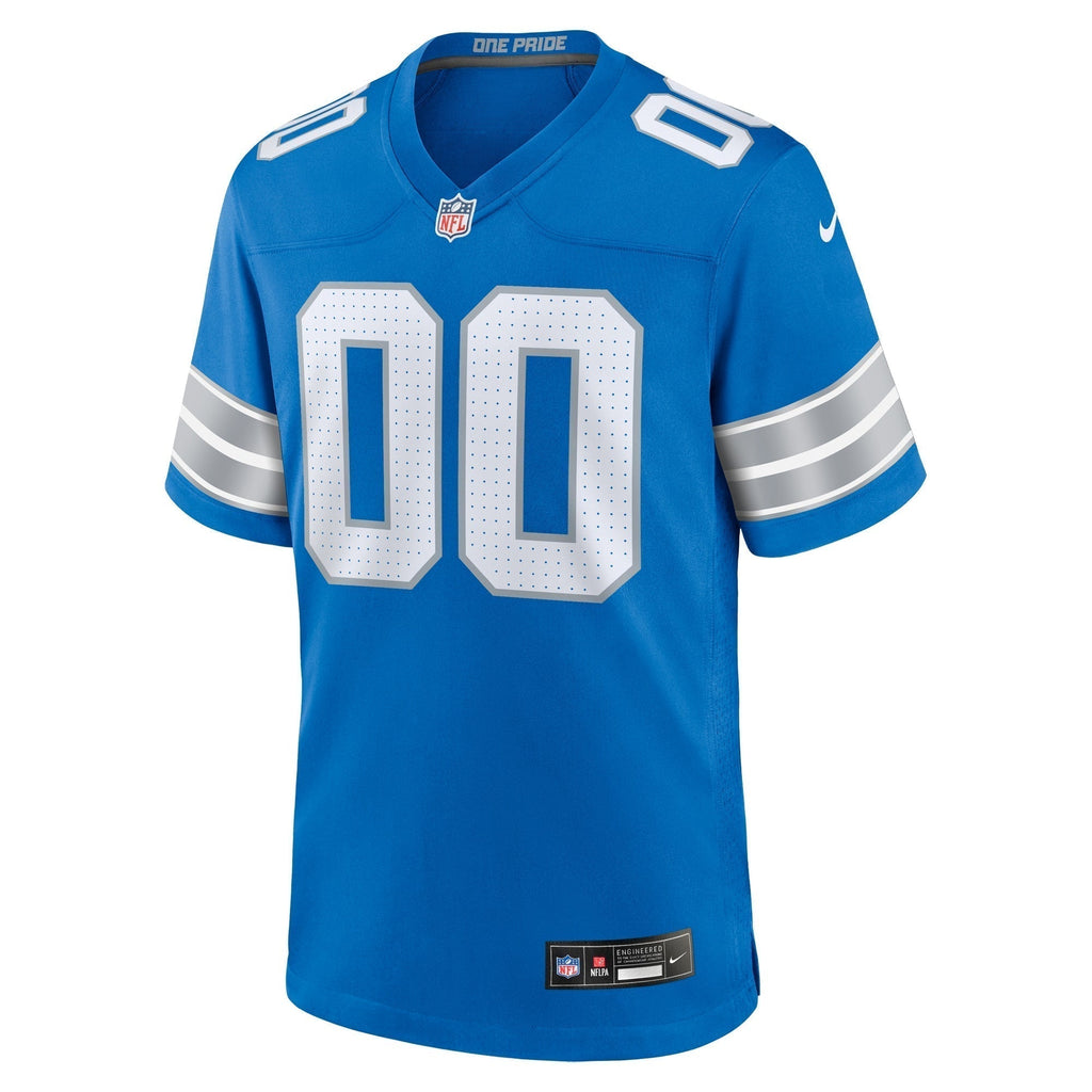 Detroit Lions Custom Game Jersey Blue