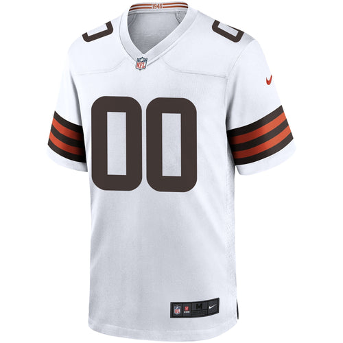Cleveland Browns Custom Game Jersey White