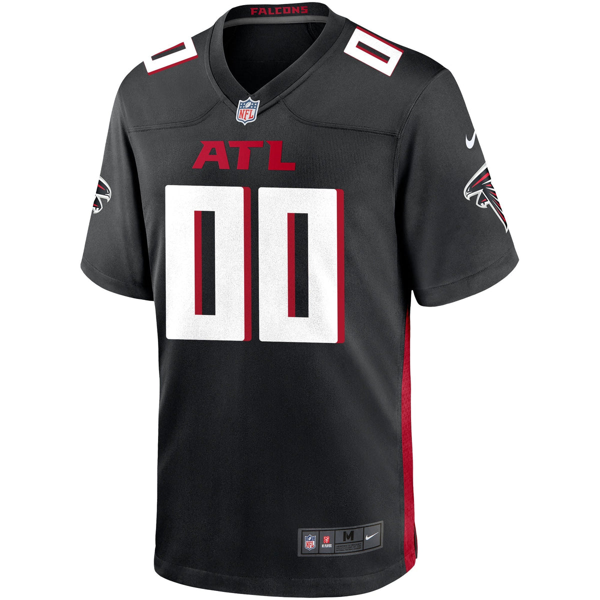 Atlanta Falcons Custom Game Jersey Black
