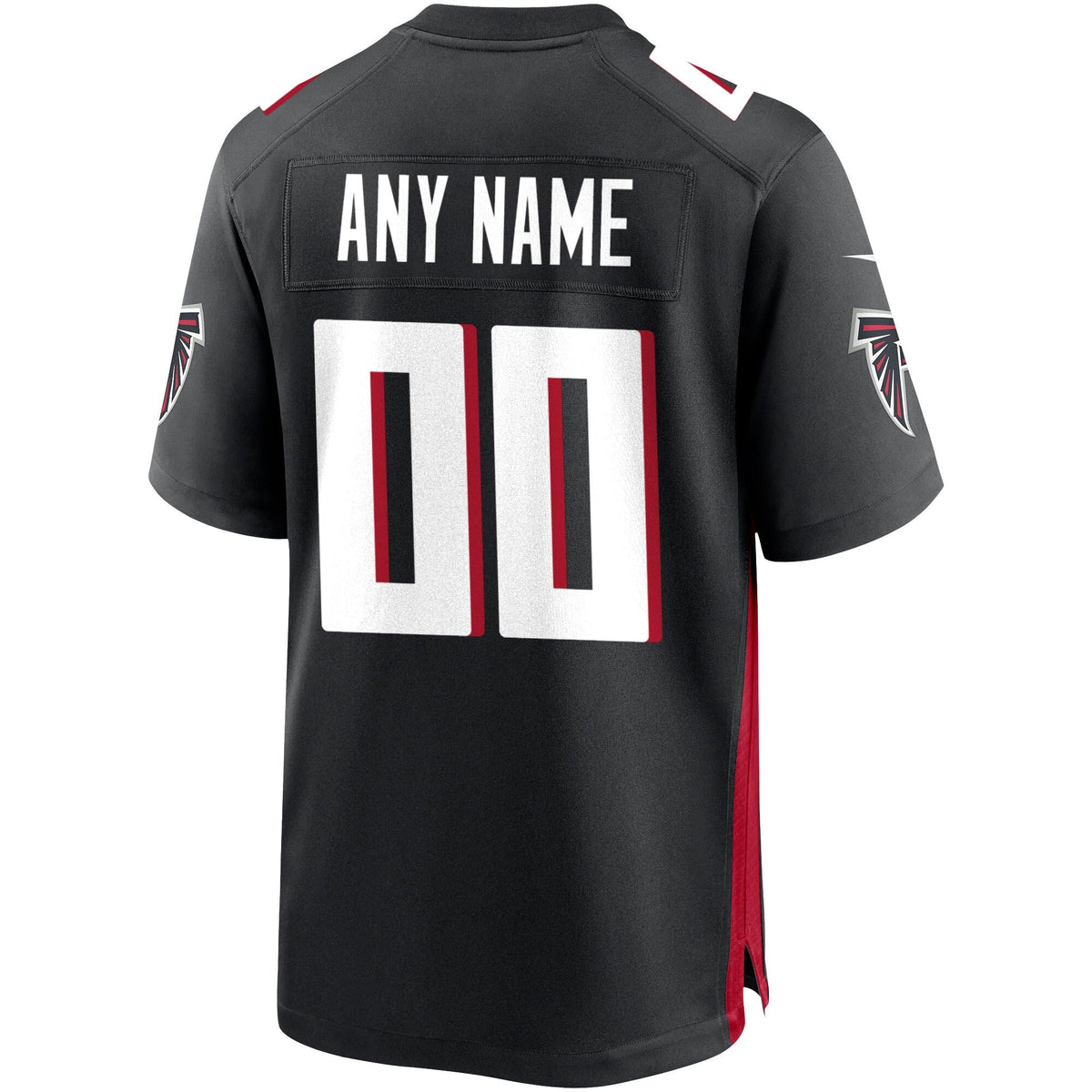 Atlanta Falcons Custom Game Jersey Black