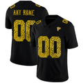 Custom1 Atlanta Falcons Leopard Print Fashion Vapor Limited Jersey1 Black Stitched American Football Jerseys
