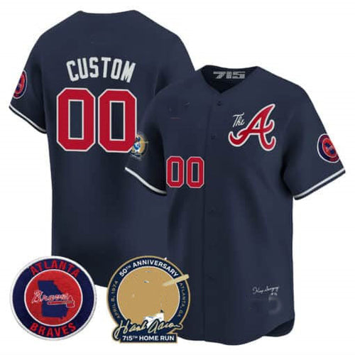 Custom A.Braves Multiple Colors Limited Stitched Baseball Jerseys
