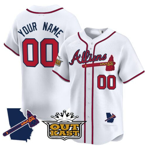 Custom A.Braves Atliens Limited V2 Stitched Baseball Jerseys