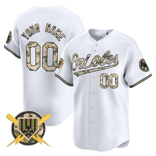 Custom B.Orioles Armed Forces Day Limited Stitched Baseball Jerseys