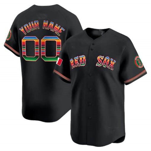 Custom B.Red Sox Mexico Limited Stitched Baseball Jerseys