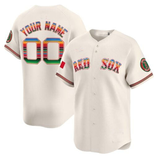 Custom B.Red Sox Mexico Limited Stitched Baseball Jerseys
