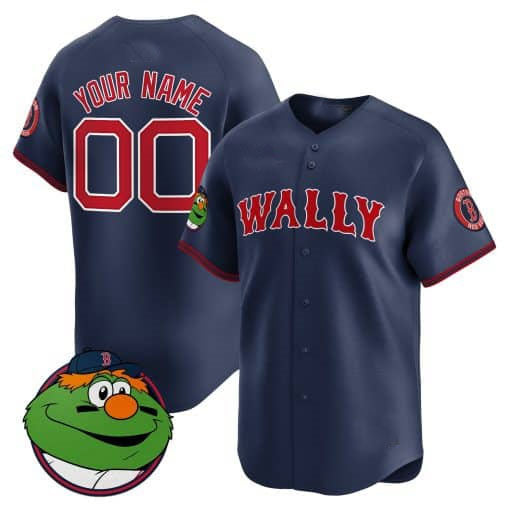Custom B.Red Sox Wally Limited Stitched Baseball Jerseys