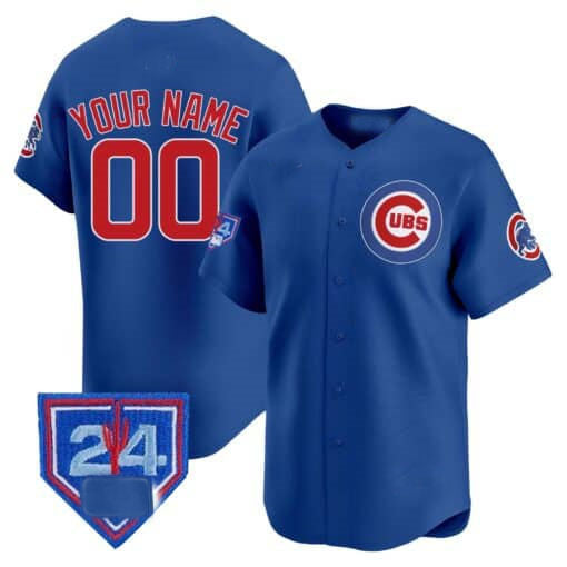 Custom C.Cubs Spring Training Patch Limited V2 Jersey Stitched Baseball Jerseys