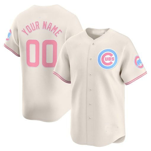 Custom C.Cubs Pink Limited Stitched Baseball Jerseys