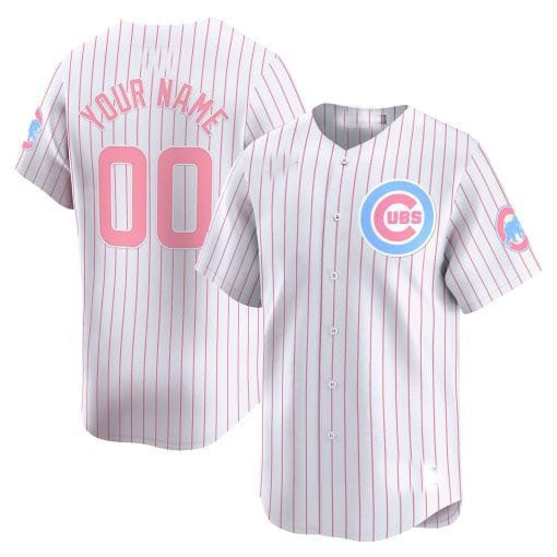 Custom C.Cubs Pink Limited Stitched Baseball Jerseys