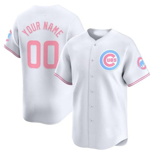 Custom C.Cubs Pink Limited Stitched Baseball Jerseys