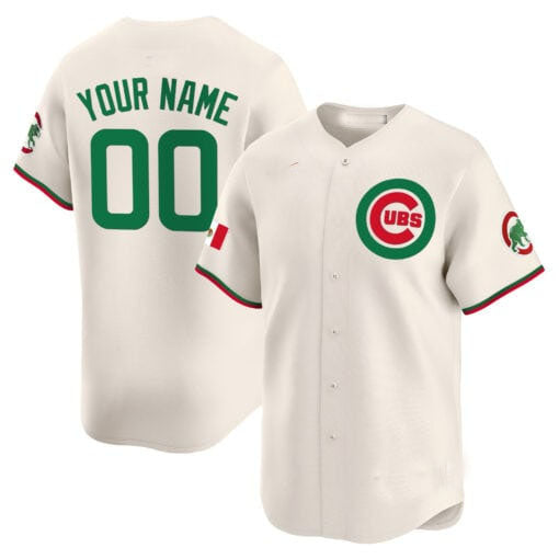 Custom C.Cubs Mexico Limited V3 Stitched Baseball Jerseys