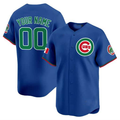 Custom C.Cubs Mexico Limited V3 Stitched Baseball Jerseys
