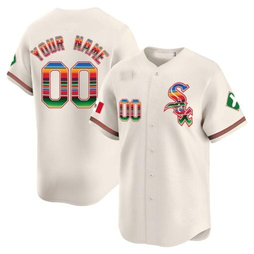 Custom C.White Sox Mexico Limited V2 Baseball Jerseys
