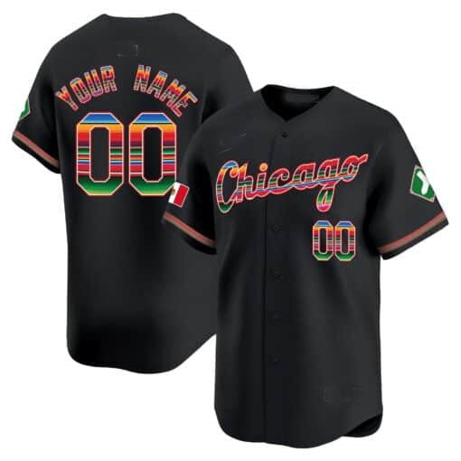 Custom C.White Sox Mexico Limited V3 Stitched Baseball Jerseys