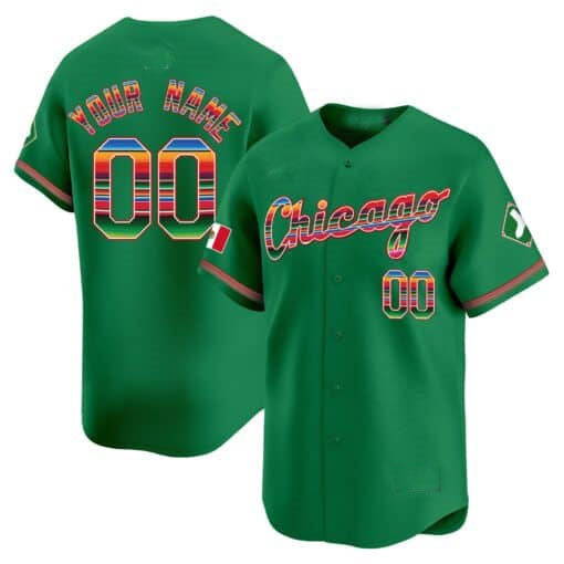 Custom C.White Sox Mexico Limited V3 Stitched Baseball Jerseys