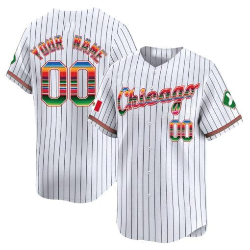 Custom C.White Sox Mexico Limited V3 Stitched Baseball Jerseys