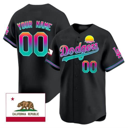 Custom LA.Dodgers City Style Limited Stitched Baseball Jerseys