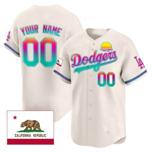 Custom LA.Dodgers City Style Limited Stitched Baseball Jerseys