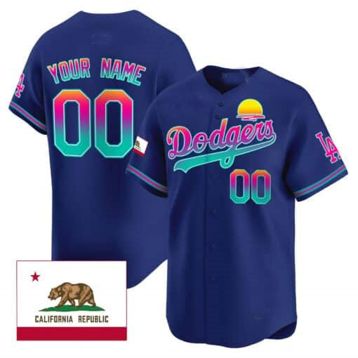 Custom LA.Dodgers City Style Limited Stitched Baseball Jerseys