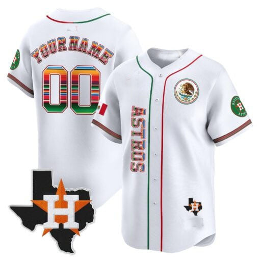 Custom H.Astros Mexico Limited Baseball Jerseys