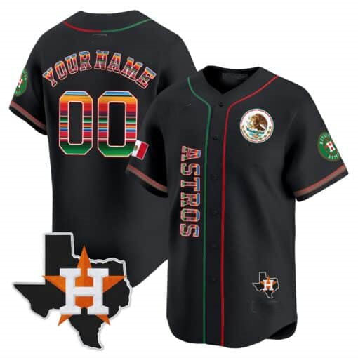Custom H.Astros Mexico Limited Baseball Jerseys