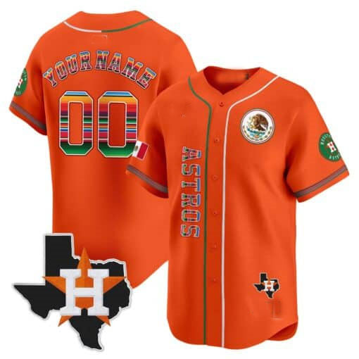 Custom H.Astros Mexico Limited Baseball Jerseys