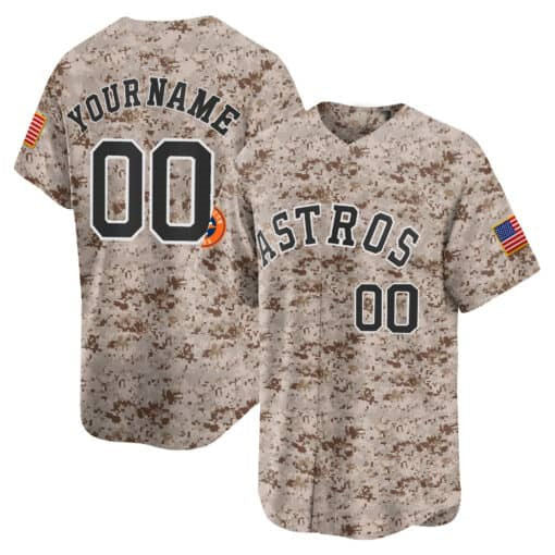 Custom H.Astros USMC Alternate Limited Baseball Jerseys