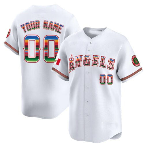 Custom LA.Angels Mexico Limited Stitched Baseball Jerseys