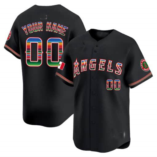 Custom LA.Angels Mexico Limited Stitched Baseball Jerseys