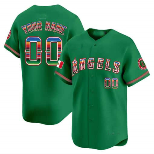 Custom LA.Angels Mexico Limited Stitched Baseball Jerseys