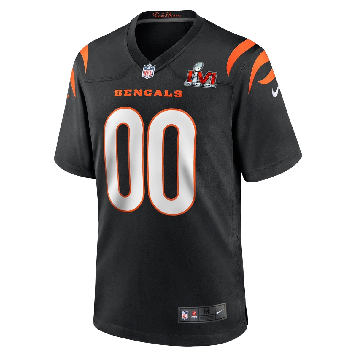 Cincinnati Bengals Super Bowl LVI Game Custom Jersey Black