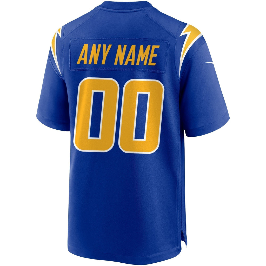 Los Angeles Chargers Alternate Custom Game Jersey Royal