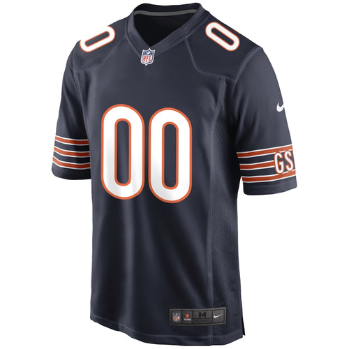 Chicago Bears Custom Game Jersey Navy